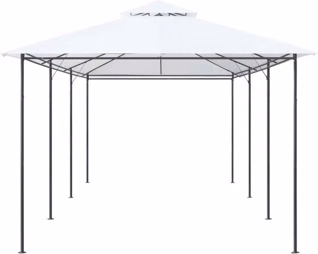 Gazebo | Pergolato 600x298x270 cm Bianco 180g/m2