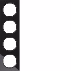 Berker 10142216 Cornice in vetro, nera Berker R.3