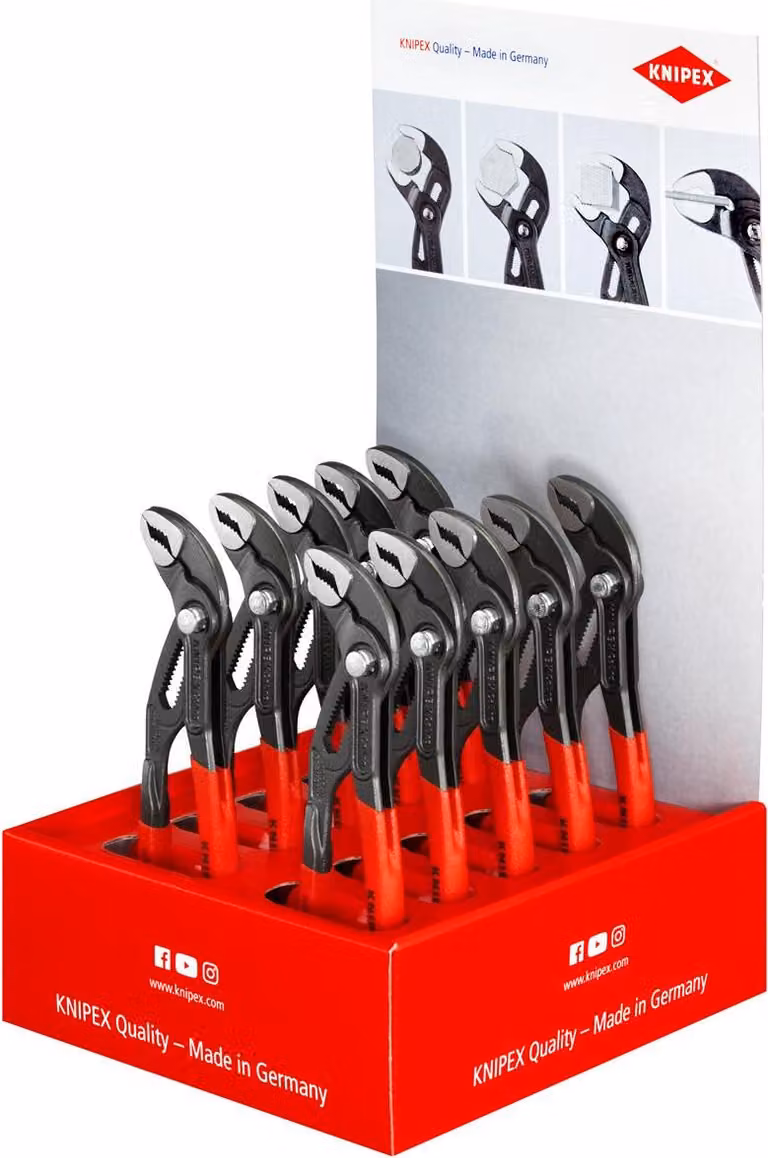 Knipex 00 18 01 V18 Espositore da banco 87 01 180 Cobra®