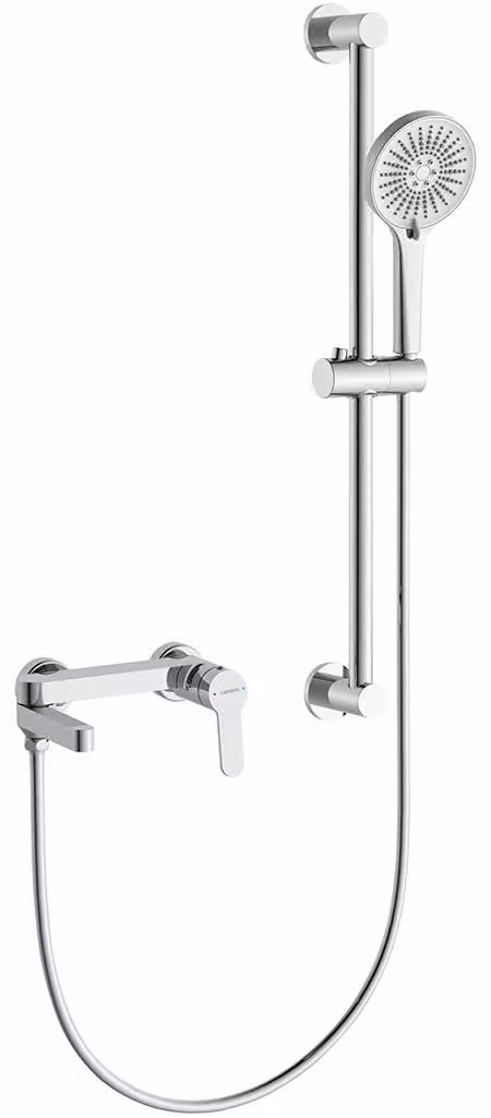 Miscelatore a muro Velea per lavabo, con accessori - cromo