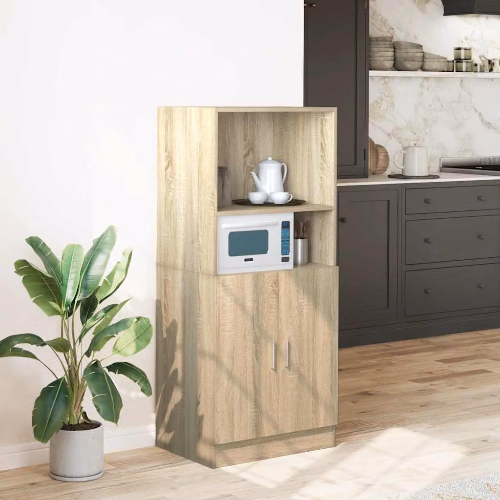 Mobile da cucina moderno vidaXL in MDF e composito marrone L: 57 cm, P: 41,5 cm, H: 131,5 cm