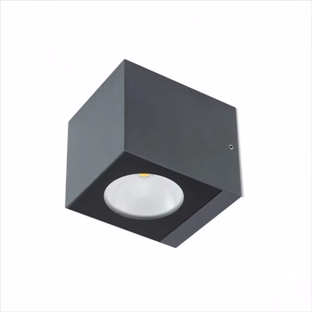 Applique da esterno LED Redo Group Teko con luce up and down in alluminio e vetro per giardino