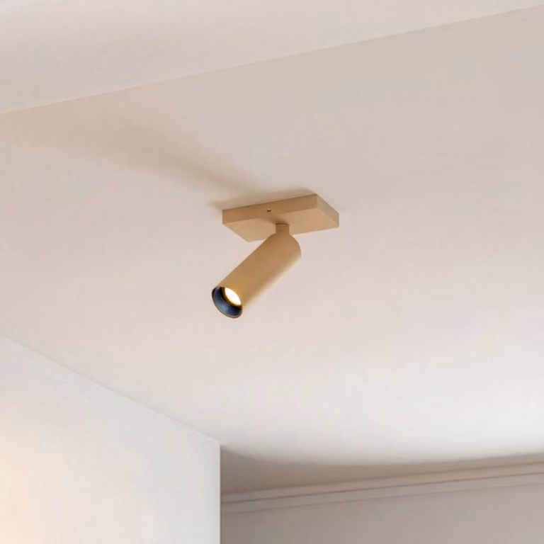 Arcchio Faretto da soffitto Brinja Slim, caffè, 1 lampadina, GU10 MR11 Slim Arcchio, dimmerabile, Marrone / Ruggine, Corridoio, Alluminio, Moderno, Faretto