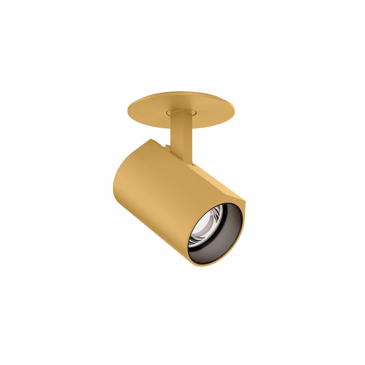 Wever & Ducré Lighting WEVER DUCRÉ Faretto LED da incasso Ceno 1.0 oro 927 Molla a lama, Ottone / Oro, Soggiorno / Sala da pranzo, Alluminio, Moderno