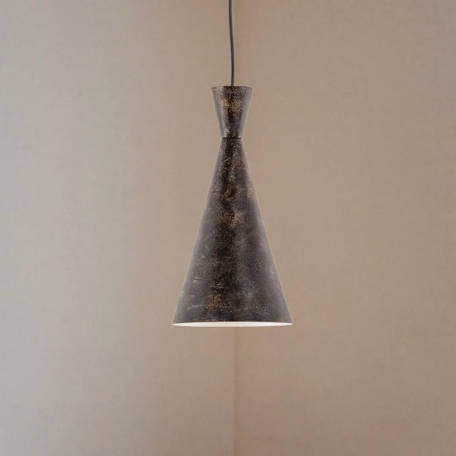 Lampada a sospensione Tom Opviq, dimmerabile, Marrone / Ruggine, Soggiorno / Sala da pranzo, Metallo, Giovanile, Lampada a sospensione