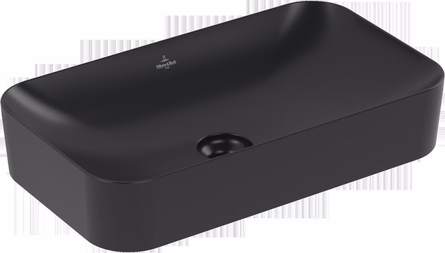 Villeroy & Boch Finion lavabo à poser, sans trop-plein, sans plage de robinetterie, 600x350mm, 414361R7, 414361R7