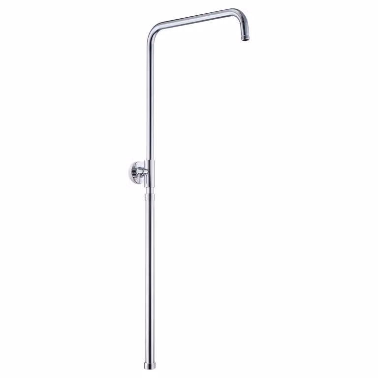 JOHO Asta doccia in acciaio inox con fissaggio a parete variabile, colonna doccia con lunghezza fissa 92cm cromo
