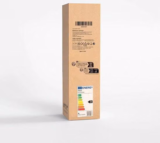 Lampada da giardino con sensore di movimento a LED in alluminio, 40 cm, luce bianca calda
