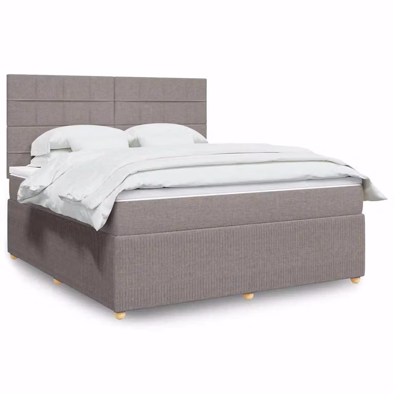 vidaXL Giroletto a Molle con Materasso Ibrido in Tessuto, L/P: 180 x 200 cm