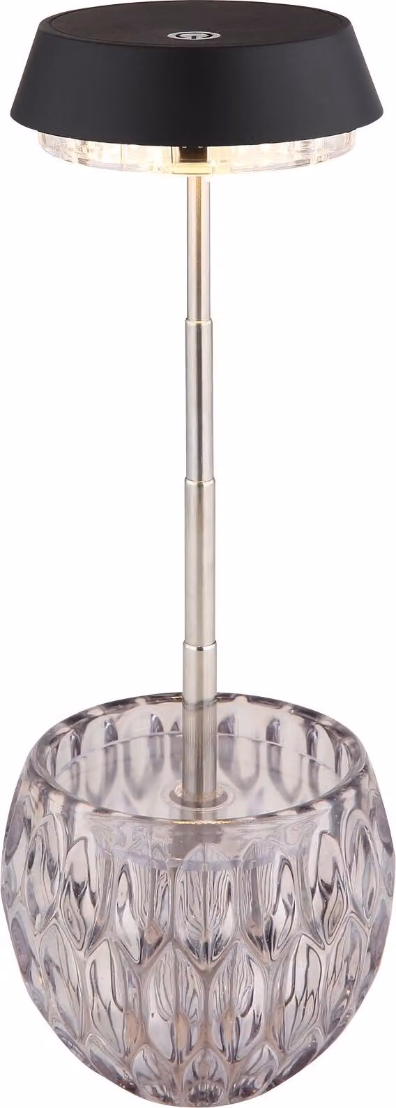 Lampada da tavolo senza fili con batteria ricaricabile touch dimmer Lampada da tavolo in cristallo dimmerabile 58014S