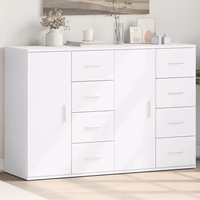 Credenze 2 pz Bianche 59x39x80 cm in Legno Multistrato 3276630