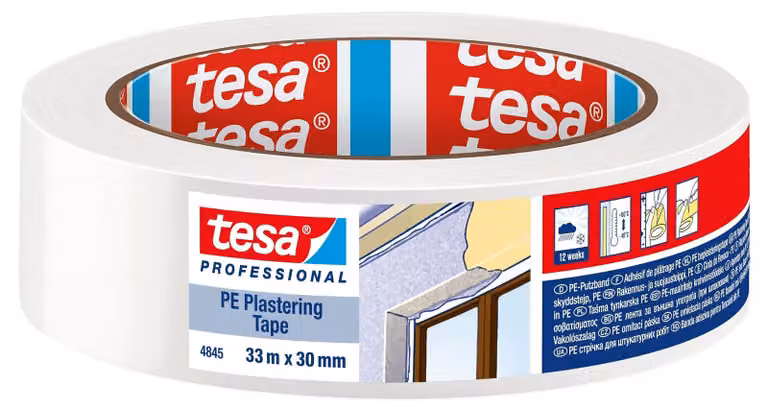 nastro di pulizia tesa 4845 liscio 30 mm x 33 m bianco