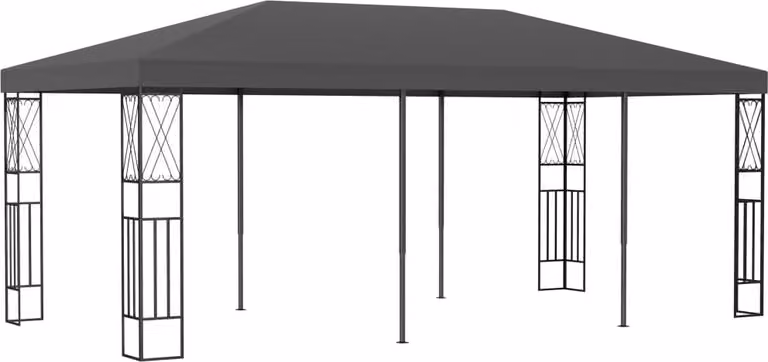 The Living Store Pavillon 3x6 m Anthrazit Stoff