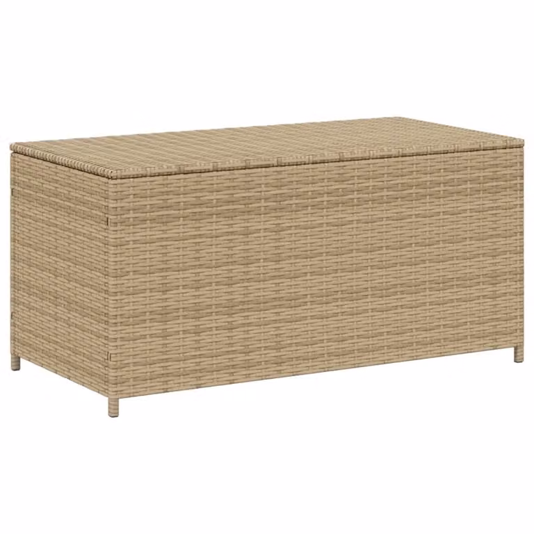 Contenitore da Giardino Beige Misto 190L in Polyrattan