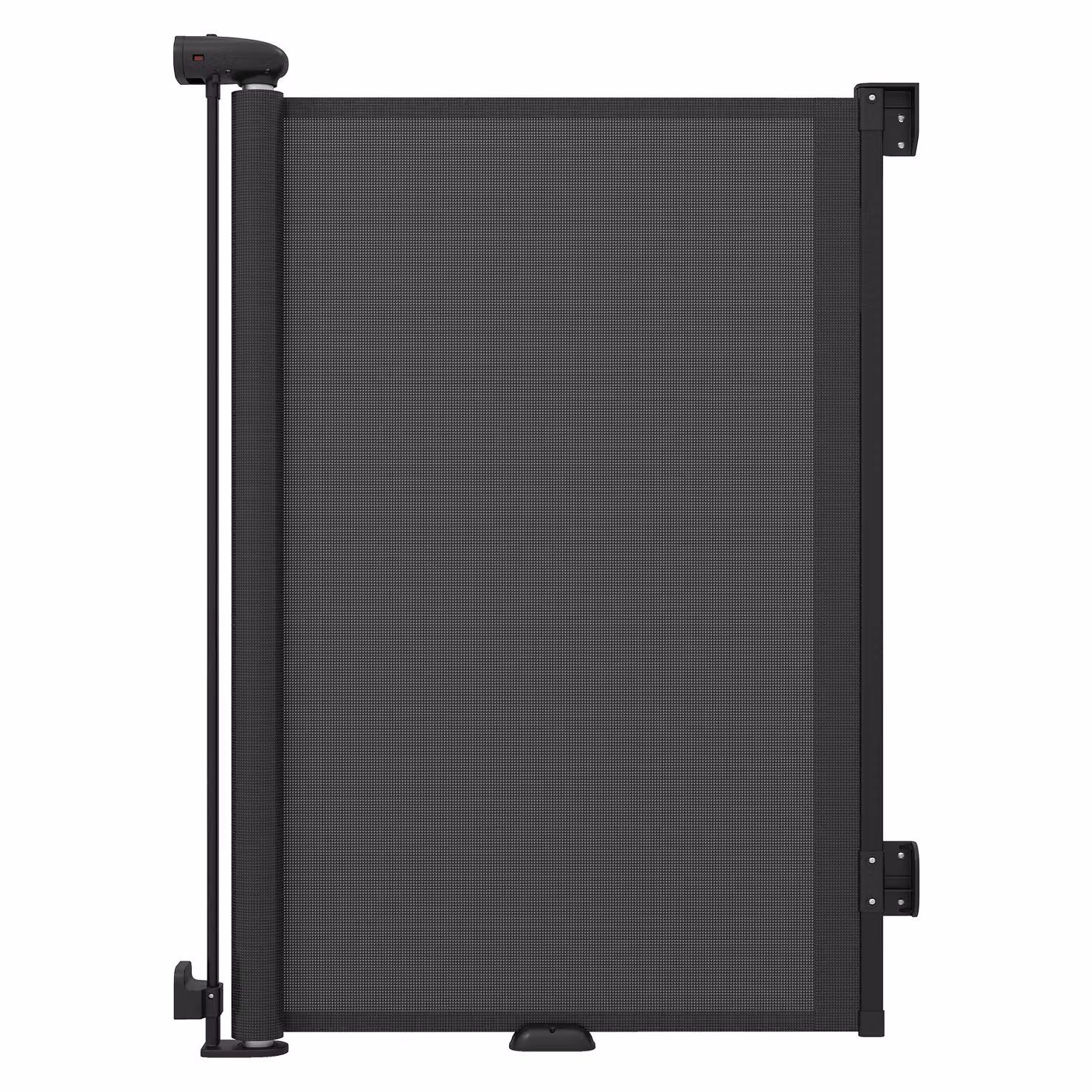 Costway Cancelletto di sicurezza estensibile per bambini e cani, Barriera per bambini retrattile con doppia chiusura 190cm Nero
