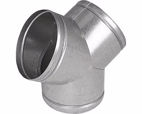 Tubo di distribuzione dell'aria calda Y 150 mm zincato