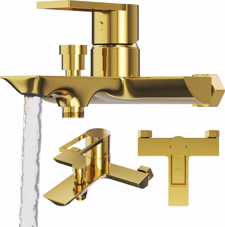Granitan - Rubinetto per vasca da bagno - Ottone - Oro - Rubinetto da bagno - ARMA