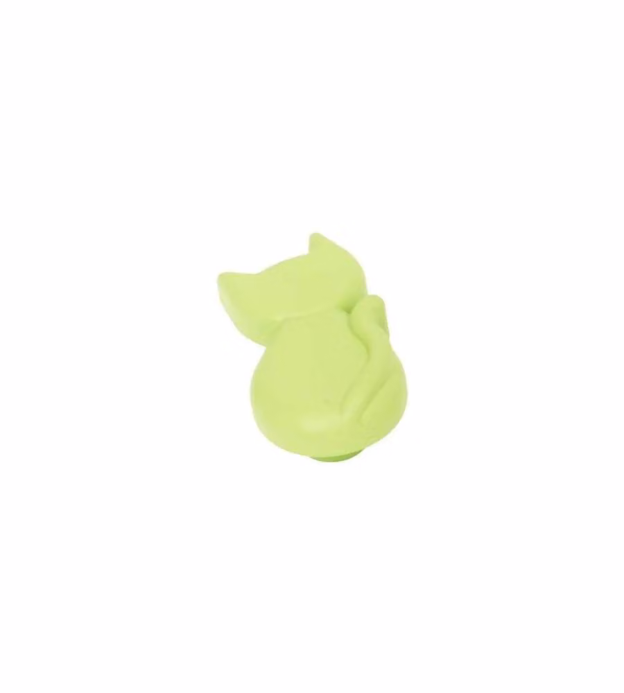Pomolo Gatto Plastica Verde