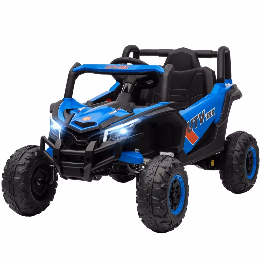 Veicolo Elettrico per Bambini Minimal 12V con 2 Motori, Telecomando 2.4G, Sospensioni e Luci, Colore Blu – 2