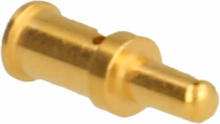 HARTING Yellok - Contatto a crimpare Perno di contatto (M) 3 mm² AWG12 oro, 1 pezzo Materiale: lega di rame - 1 pezzo