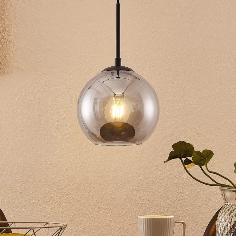 Lampada a sospensione Jurian Lindby, dimmerabile, Alluminio / Grigio / Zincato, Soggiorno / Sala da pranzo, Metallo, Moderno, Lampada a sospensione