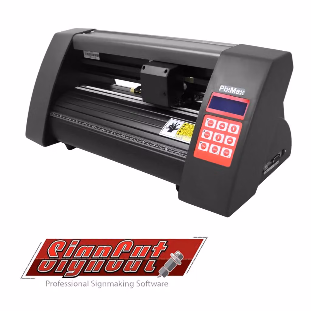 Plotter per taglio vinile PixMax nero con larghezza di 52,5 cm e software SignCut Pro per Mac e Windows – 2