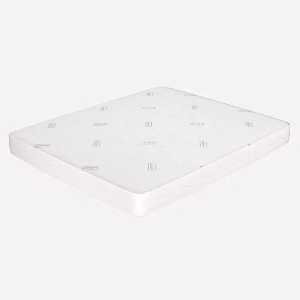 Materasso matrimoniale MIASUITE in waterfoam con rivestimento Silver e bianco, antibatterico e arrotolabile, L/P/H: 170 x 200 x 16 cm – 2