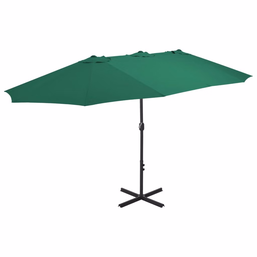 Maison Exclusive - Ombrellone con palo in alluminio 460x270 cm Verde