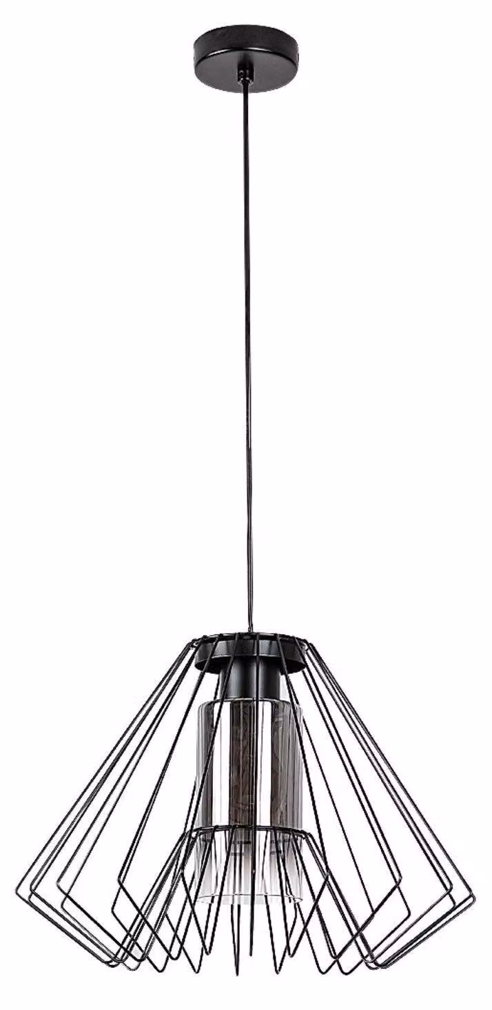 Rabalux 72372 Lampade a sospensione Emerencia E27 1x MAX 40 metallo vetro nero