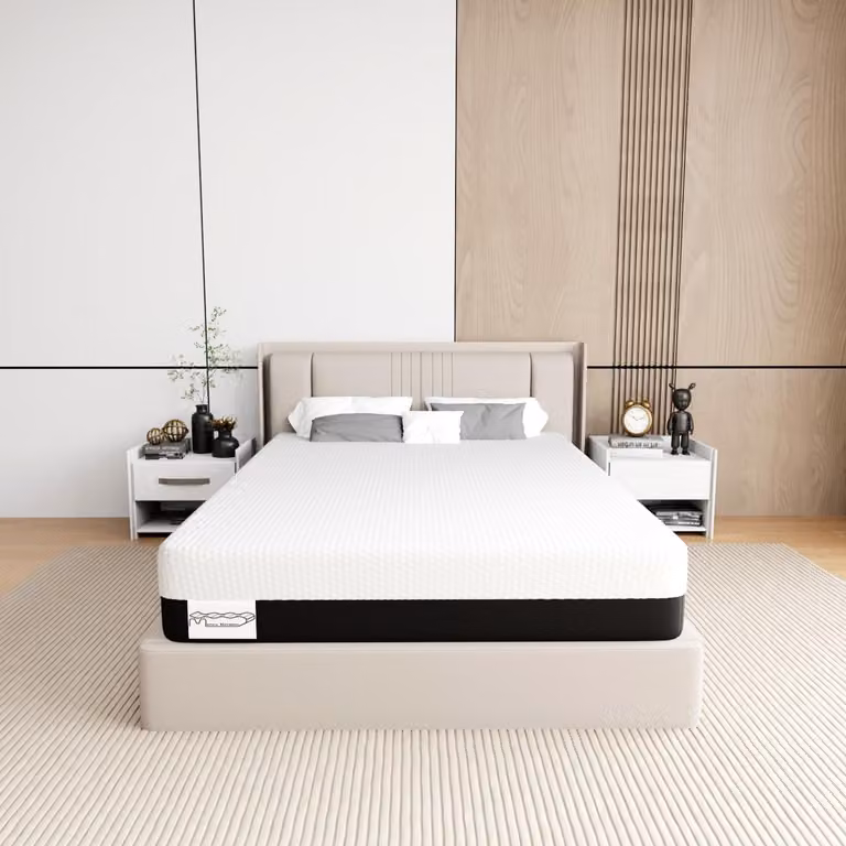 Materasso in gel con tecnologia memory, dimensioni 140 x 200 cm, con 7 zone