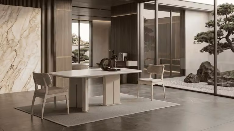 Sedie, tavolo da pranzo, sedie da pranzo, tavolo, stile moderno