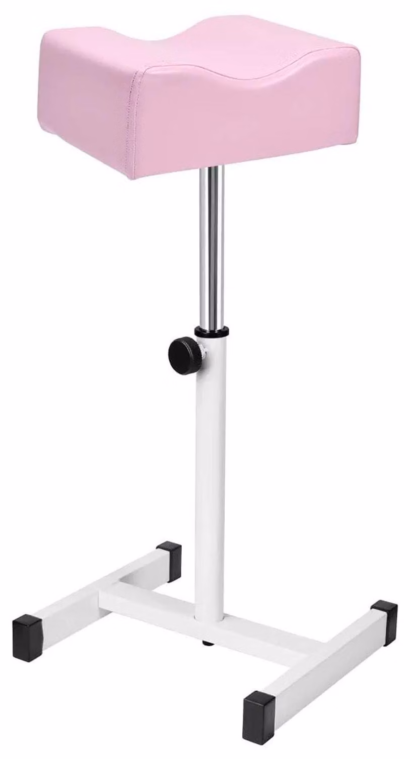 Elzusha - Sedia pedicure regolabile con poggiapiedi - Rosa - Ideale per saloni di bellezza e centri benessere