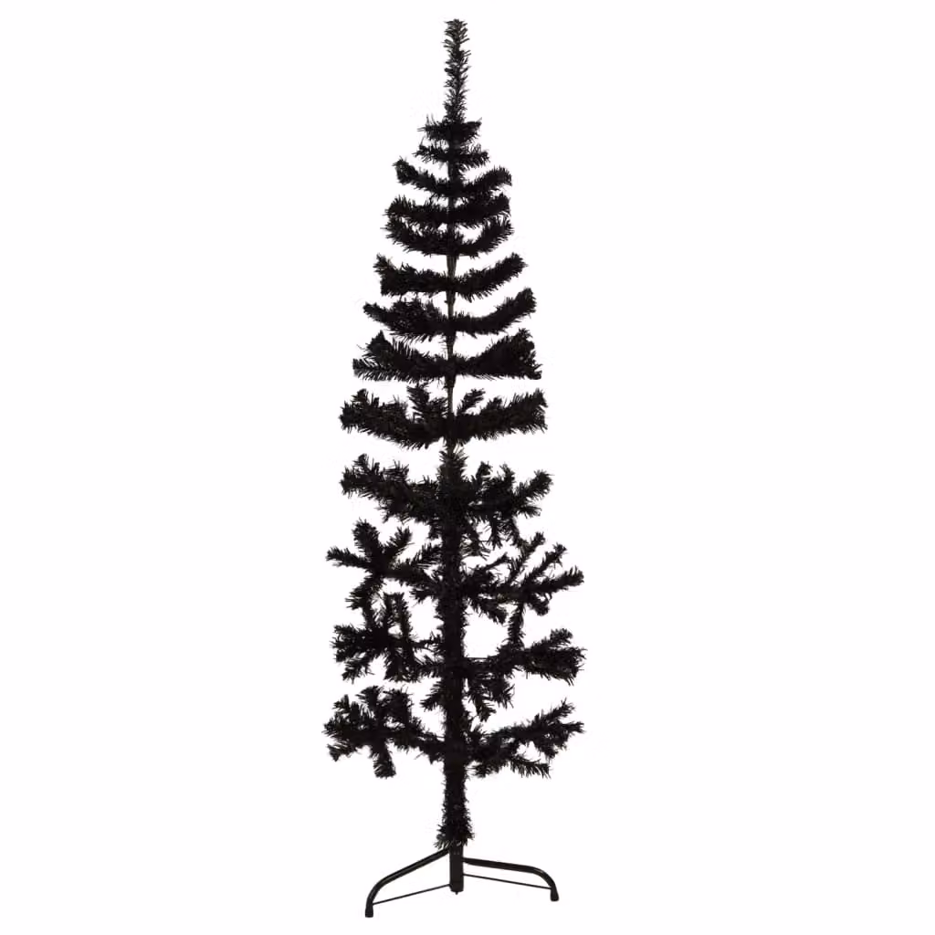 Maison Exclusive - Support artificiale per albero di Natale, modello slim, colore nero, altezza 150 cm