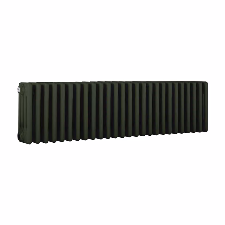 Radiatore Orizzontale a Colonne (4 Colonne) 300mm x 1190mm - Verde (Evergreen) - Regent