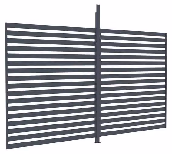 Accessori G21: parete fissa a lamelle 4x2,6 m per pergola Trenton