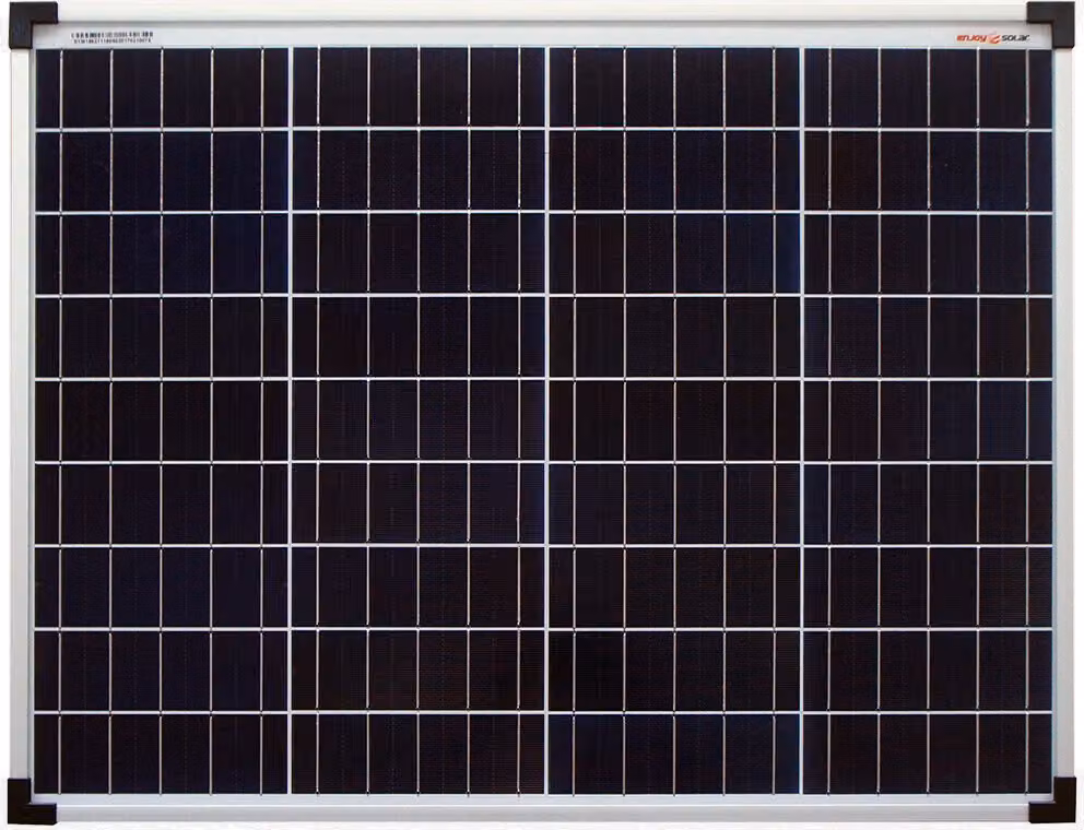 pannello solare enjoy solar® modulo solare policristallino 50W 12V, 156,75mm celle Perc, 0% IVA