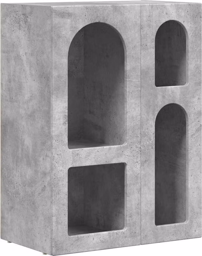 Credenza Grigio cemento 59 x 35 x 80.5 cm Legno multistrato