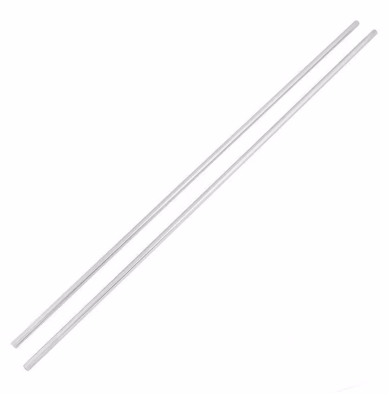 Tubo in acciaio - Diametro 8 mm - Lunghezza 600 mm - Acciaio inossidabile - Resistente agli urti - Adatto per macchinari automatici - Durevole e resistente alla corrosione - Guida lineare
