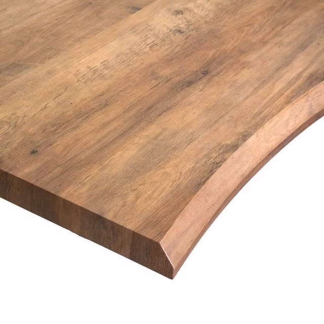 Top Tavolo Quadrato Canberra Vacchetti in Legno Noce Marrone L/P: 70 x 70 cm, H: 4 cm