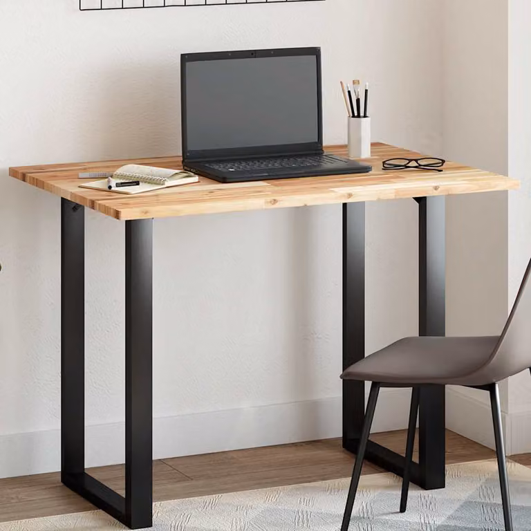 Piano Tavolo Rettangolare in Legno di Acacia Marrone vidaXL L: 100 cm, P: 70 cm, H: 2 cm