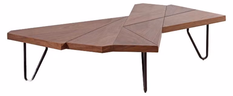 Abstrakter Wohnzimmer Couchtisch Beistelltisch Holz Design Tische Sofa Couch