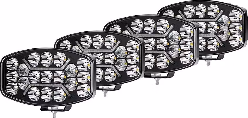 Luce da lavoro, uscita 40000 lumen, impermeabile IP69, 4PC