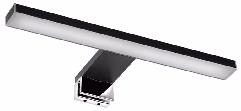 Lampada da parete a LED Esther 2, 6 W, 280 × 14 × 107 mm, IP44, nera