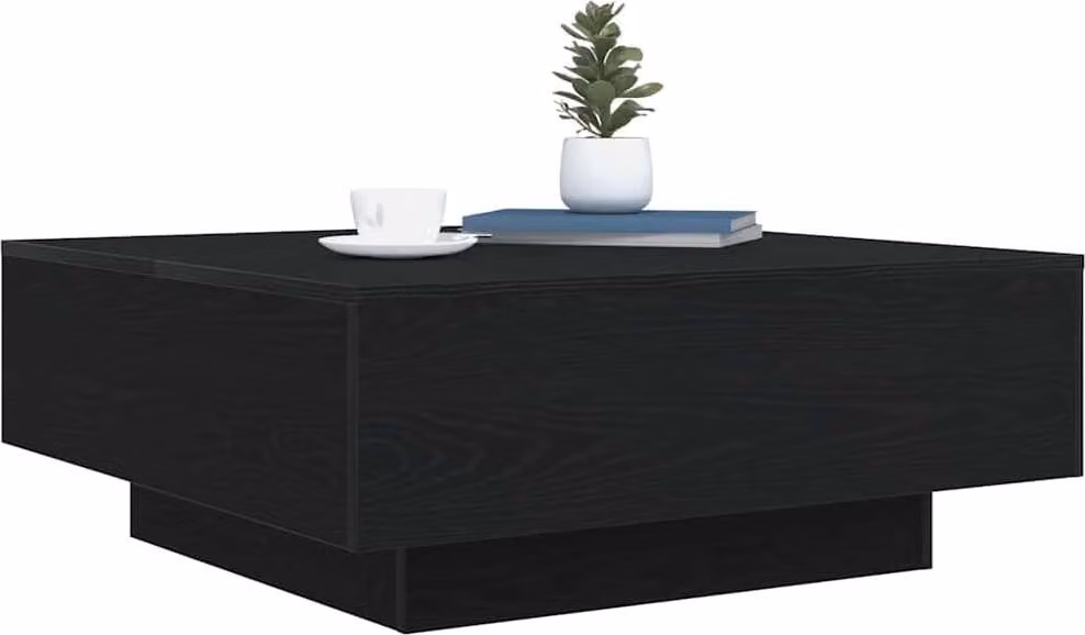 Tavolino da salotto Rovere Nero 80 x 80 x 31 cm