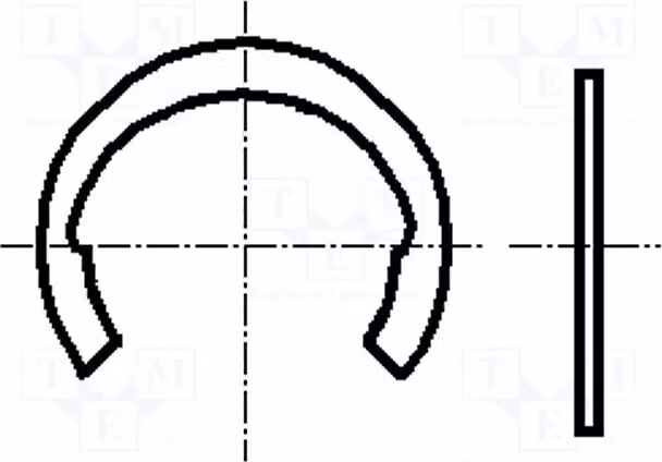 200x Anello di sicurezza, codice prodotto: 831, numero di parte: 1292080. Anelli di protezione, diametro albero: 6 mm