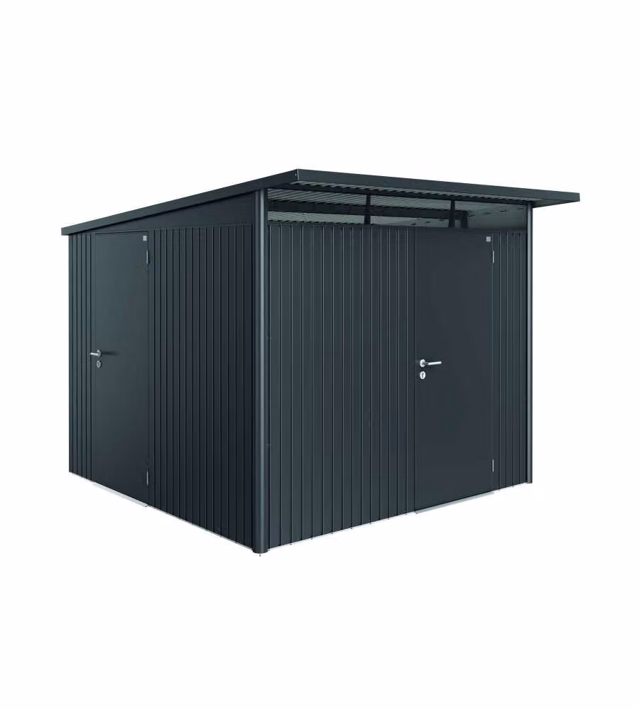 Casetta AvantGarde Misura A7 grigio scuro metallizzato con porta standard
