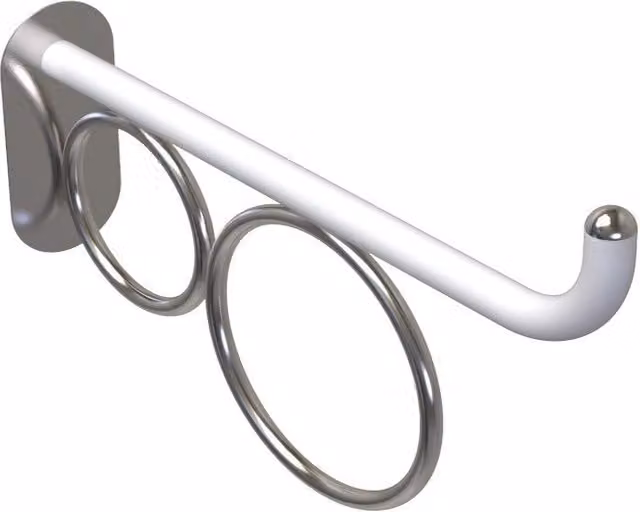 Maniglia 75 cm bagno disabili terza eta giotto inox bianco opaco