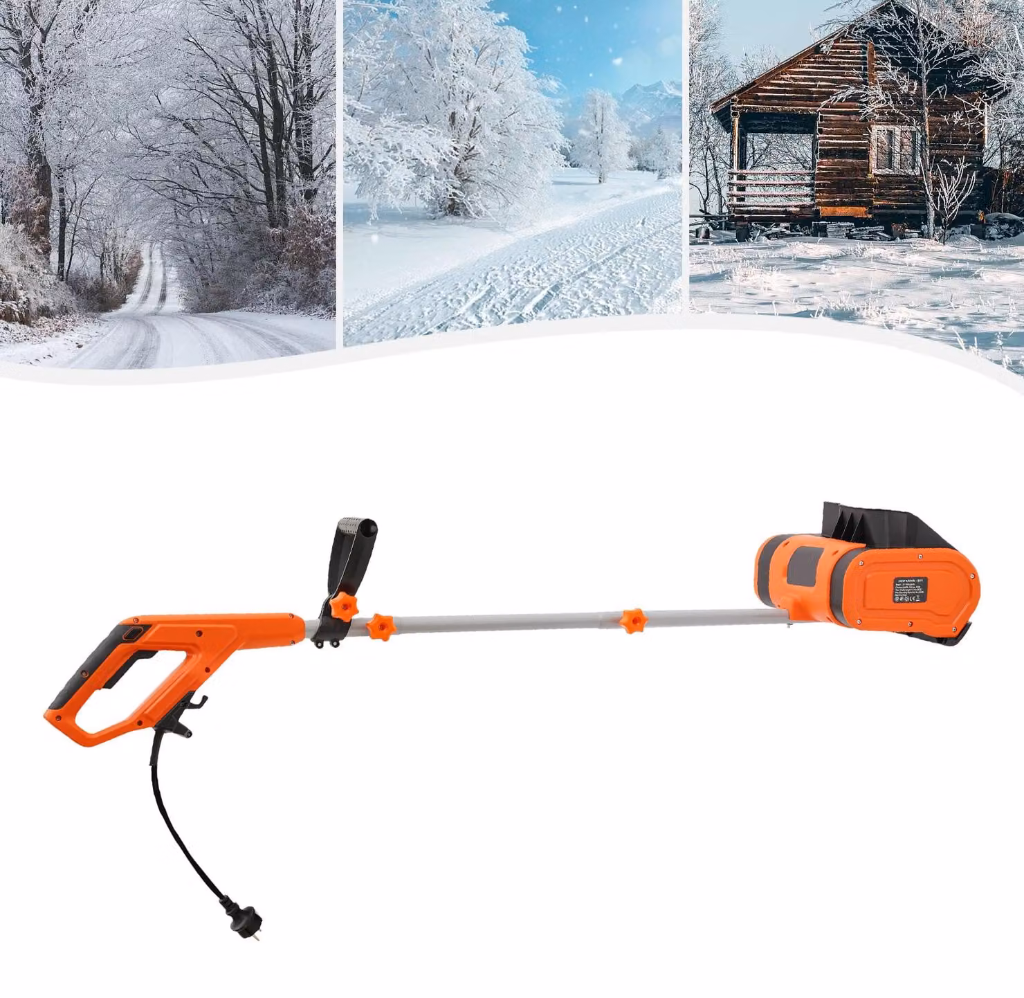 Spazzaneve elettrico - 2400 W - Larghezza di lavoro: 56 cm - Profondità: 33 cm - Colore: nero