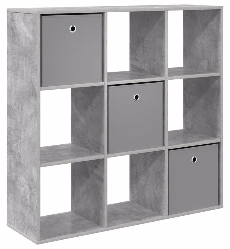 Credenza con cassetto Grigio cemento 102 x 31 x 99,5 cm