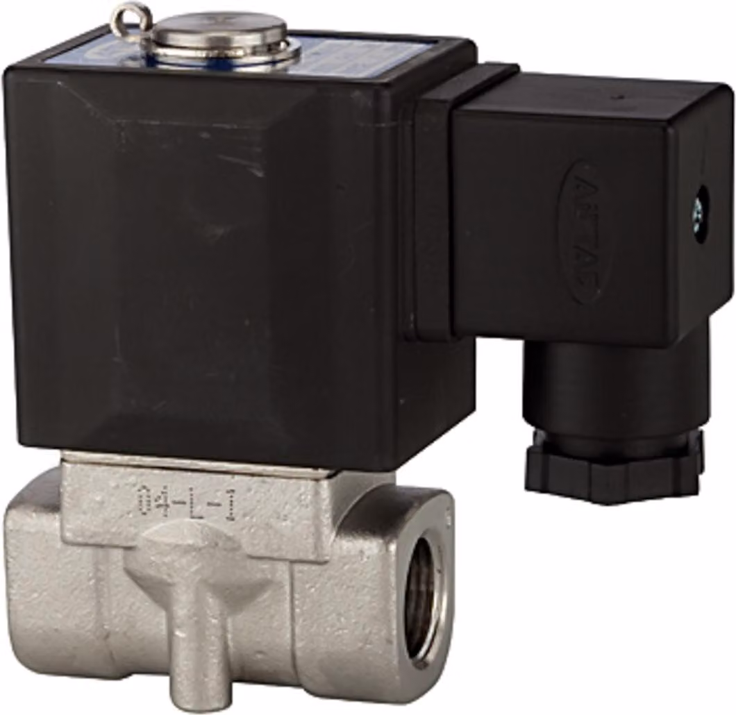 Riegler 2/2 vie MV, ES, NC, diretto, 24 V DC, G 1/8, PN 0-10 bar